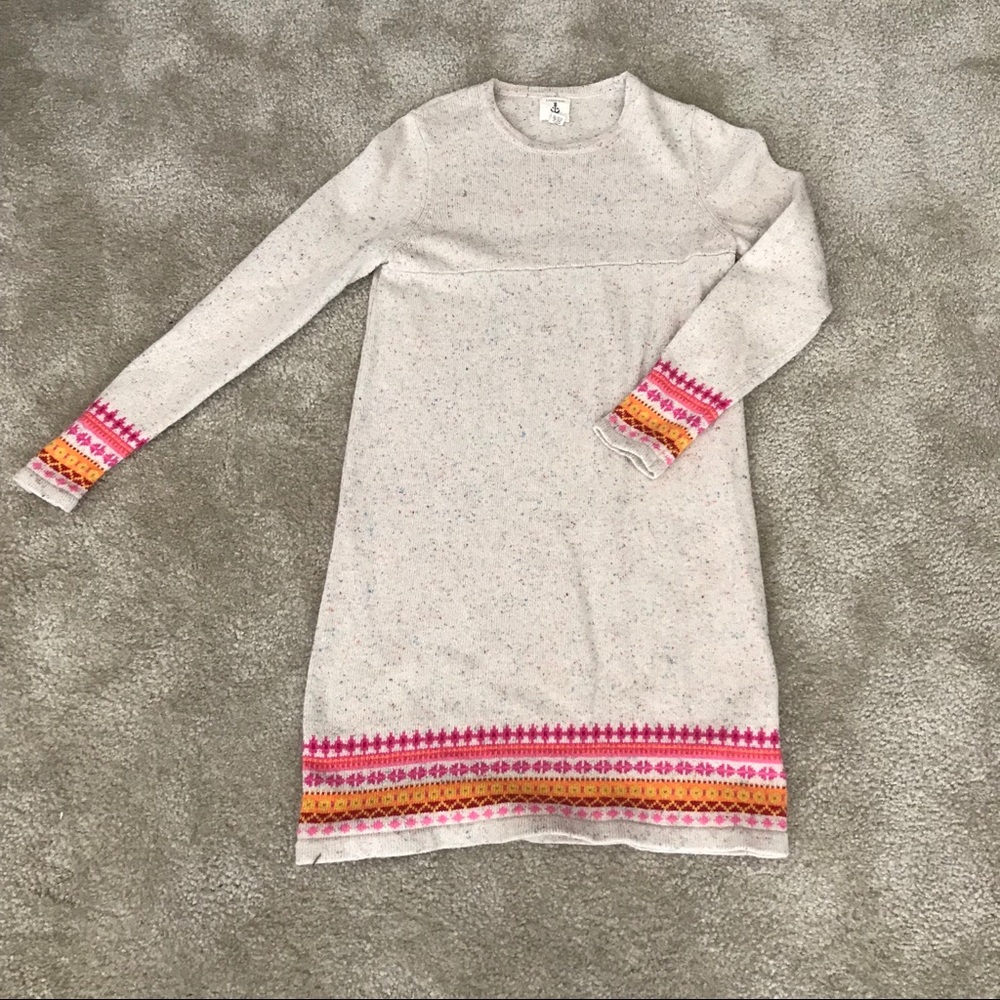 Lands’ End - Sweater Dress, Beige, Size 14